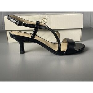 LifeStride Sandals Womens Size 7 Black Nolita Strappy Low Heel Comfort Shoes